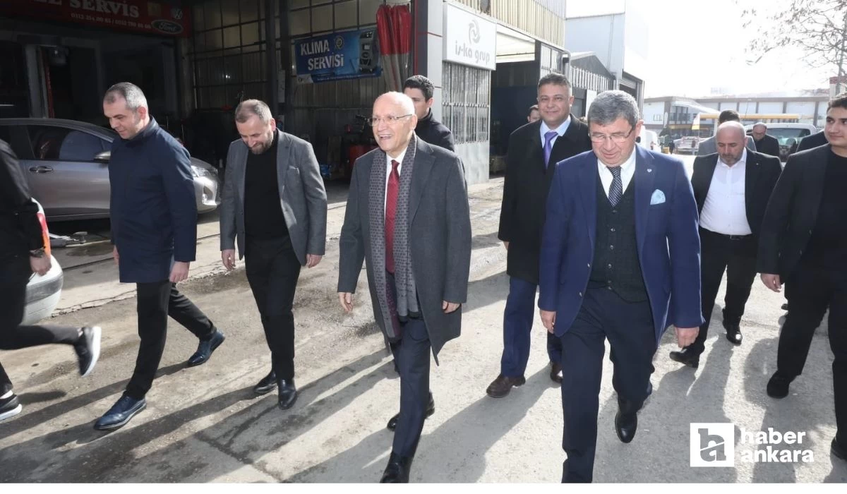 Yenimahalle Belediye Başkanı Fethi Yaşar Örnek Sanayi sitesini ziyaret etti