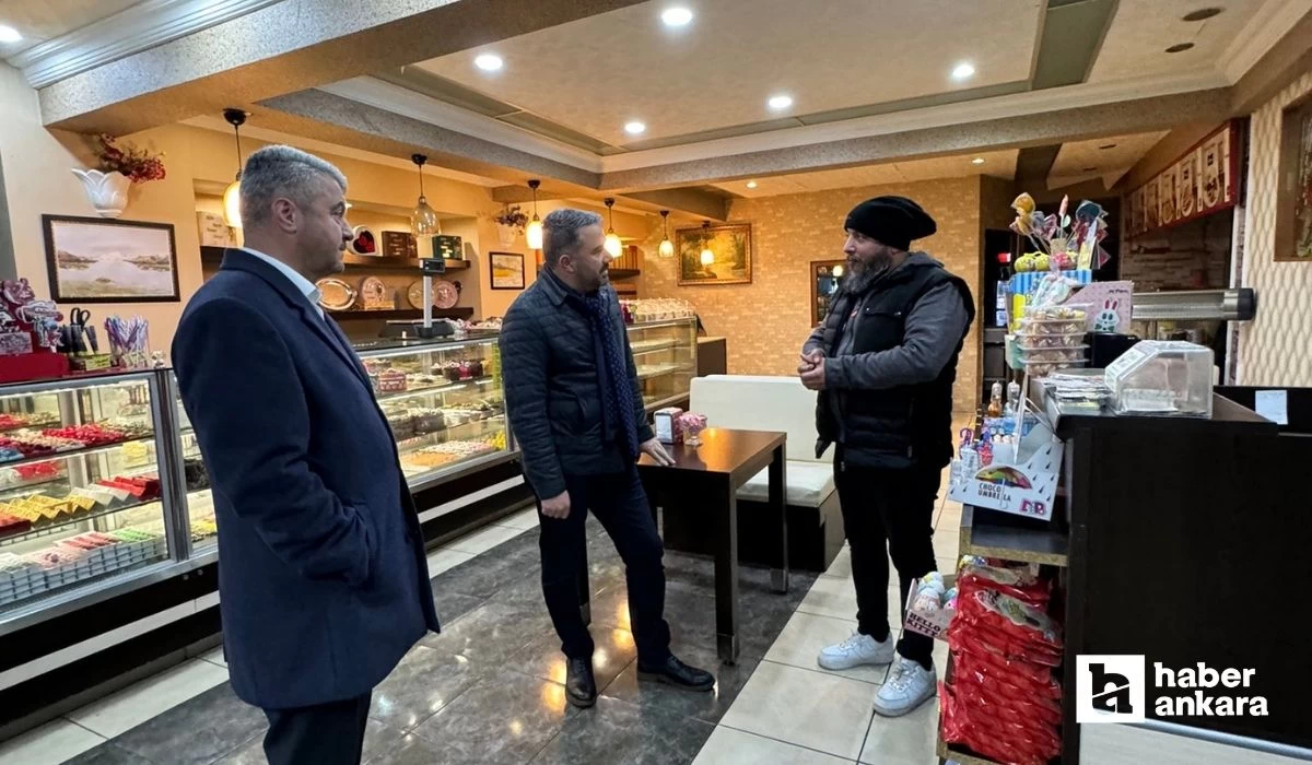 Pursaklar Belediye Başkanı Ertuğrul Çetin Saray mahallesini ziyaret etti