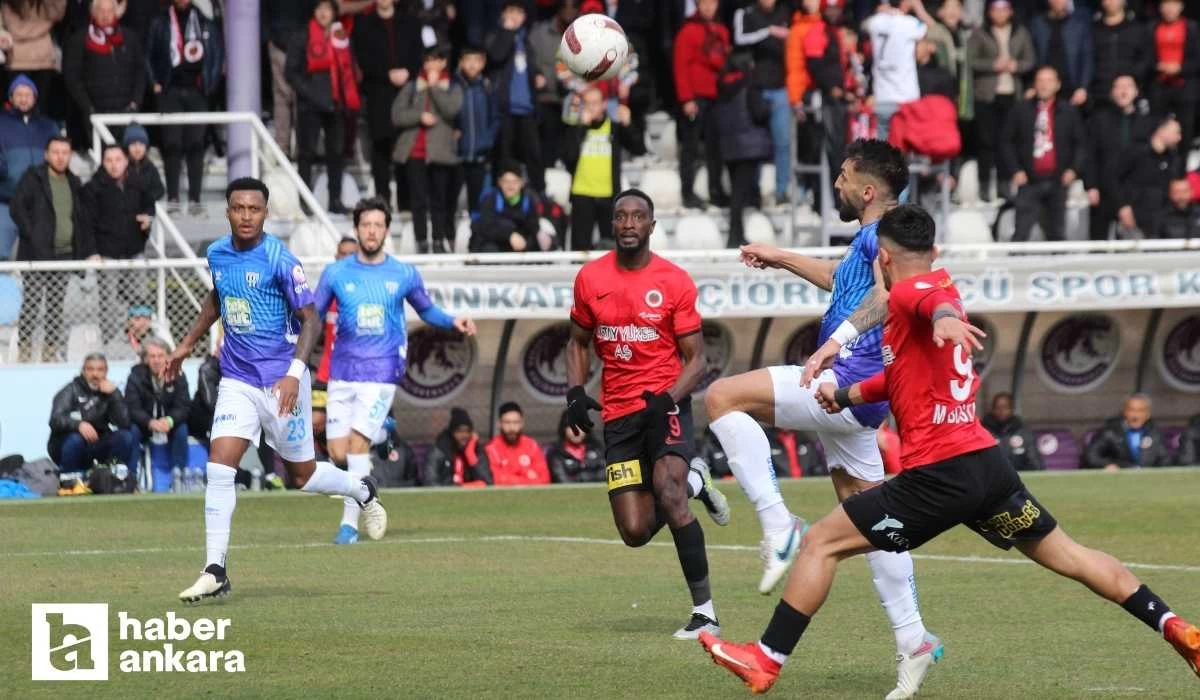 Gençlerbirliği Bandırmaspor'a tek golle yenildi! Galibiyet hasreti 4 maça çıktı