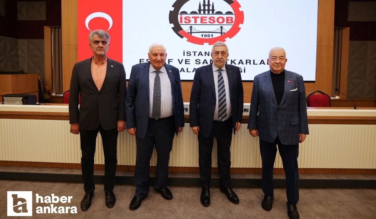 TESK Başkanı Palandöken ve beraberindeki heyet İstanbul ESOB Başkanı Yılmaz'ı ziyaret etti!
