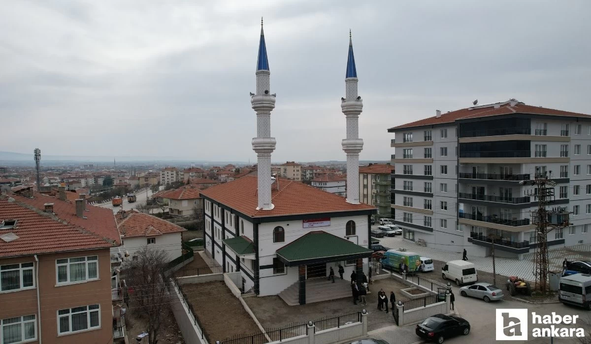 1999 yılındaki depremden zarar görmüştü! Ankara'daki o camii yeniden inşa edildi