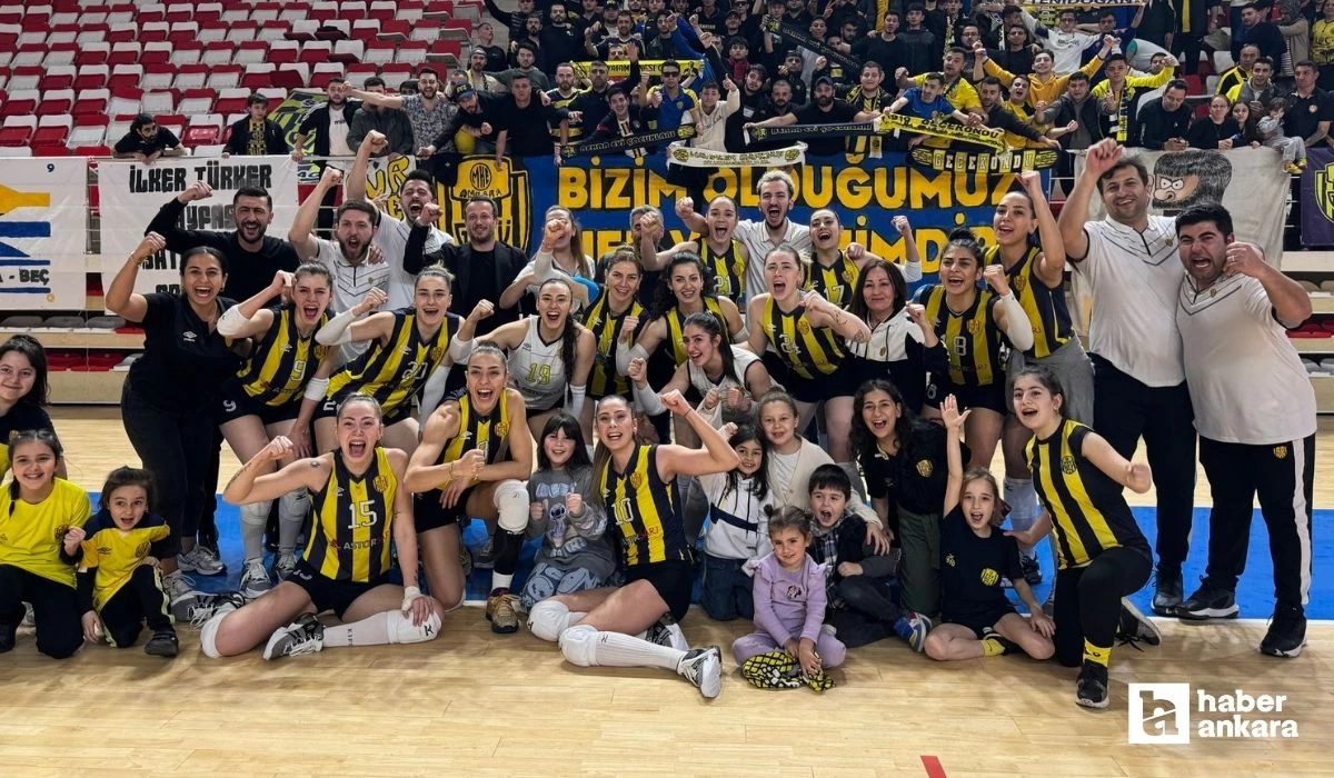 Ankaragücü Kadın Voleybol takımı 1. Lige yükseldi