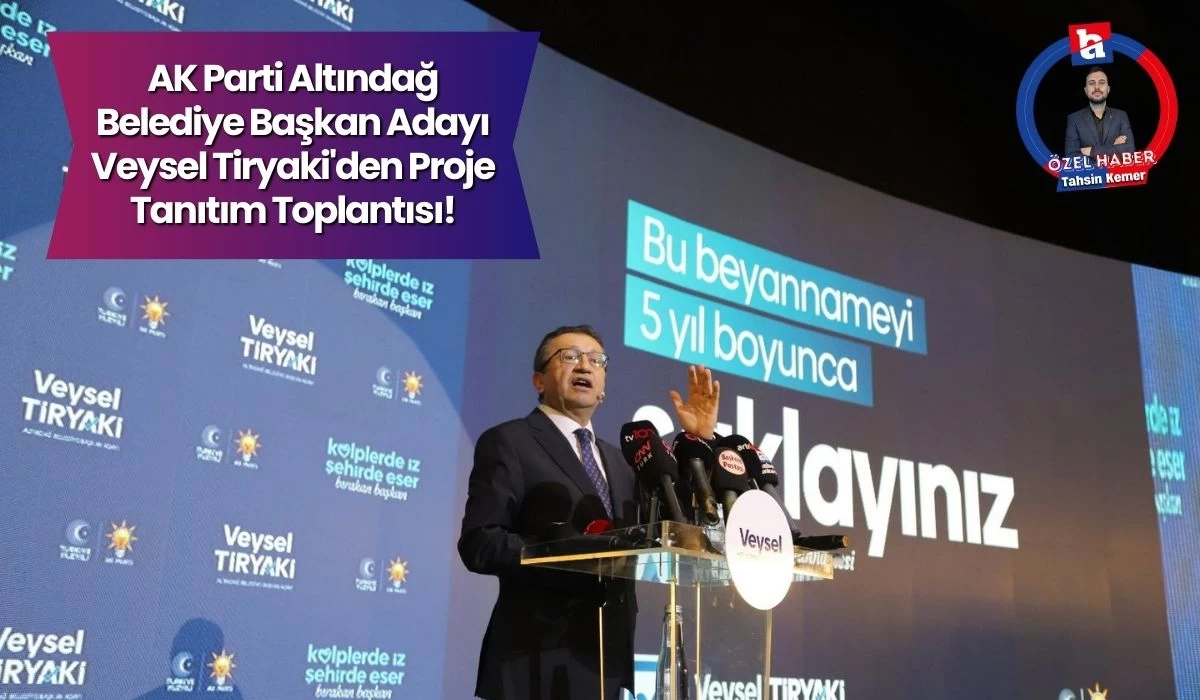 AK Parti Altındağ Belediye Başkan Adayı Tiryak Proje Tanıtım toplantısında konuştu! Vakit buluşma vakti dedi