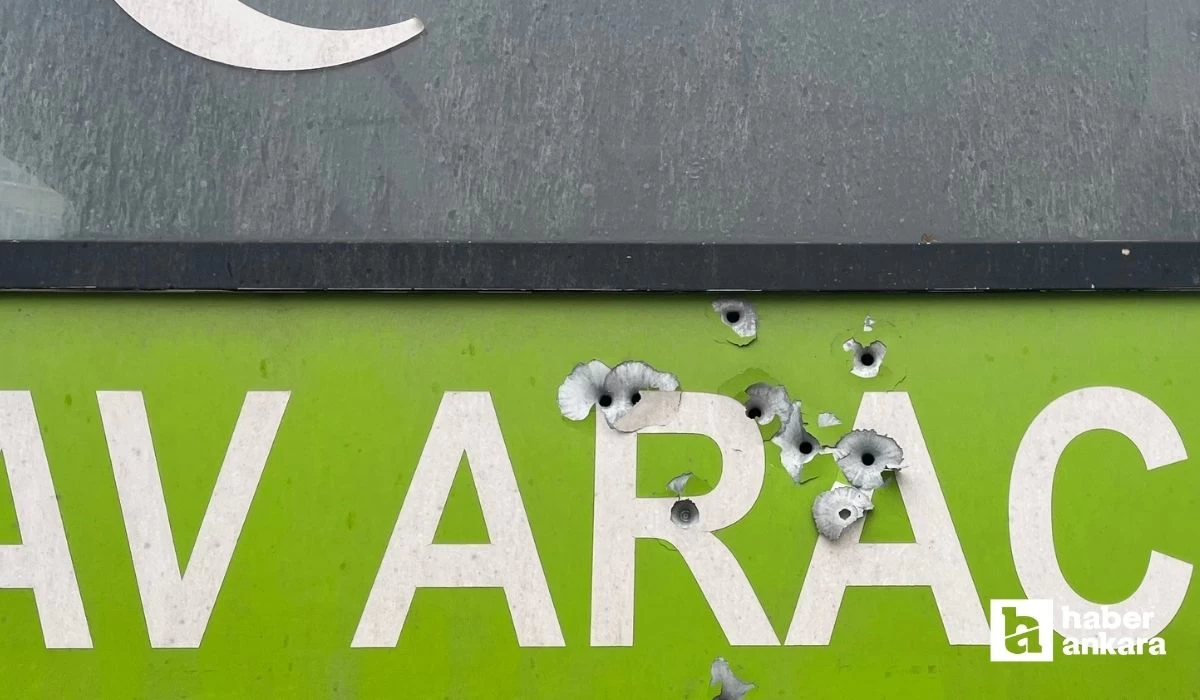 Ankara Pursaklar'da bir minibüse silahlı saldırı! Yaralılar var