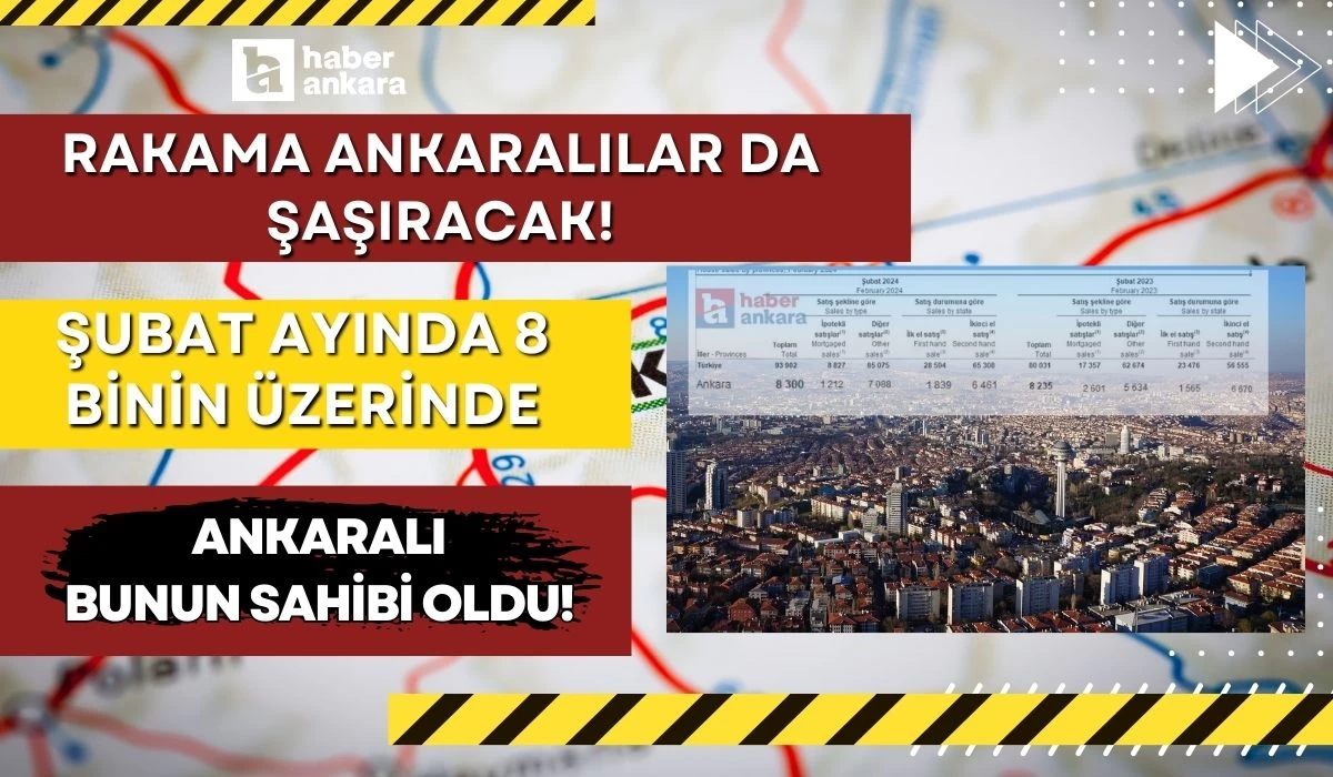 Rakama Ankaralılar da şaşıracak! Şubat ayında 8 binin üzerinde Ankaralı bunun sahibi oldu!