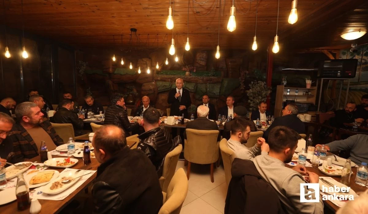 Yenimahalle Belediye Başkanı Fethi Yaşar esnaflar ile iftar sofrasında bir araya geldi