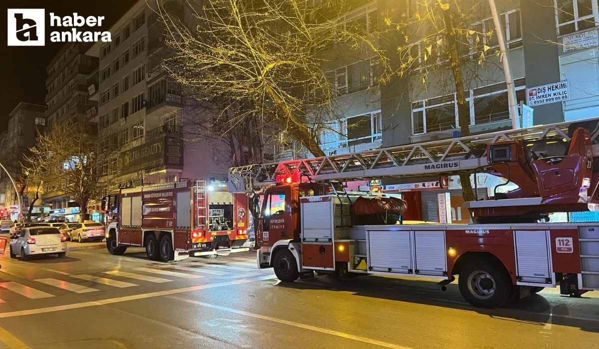 Ankara'da kapanan Anadolu Partisi İlçe Başkanlığı binasında yangın paniğe neden oldu!