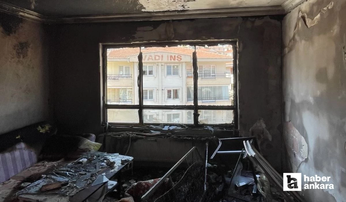 Ankara'da bir kiracı oturduğu evi yaktı!