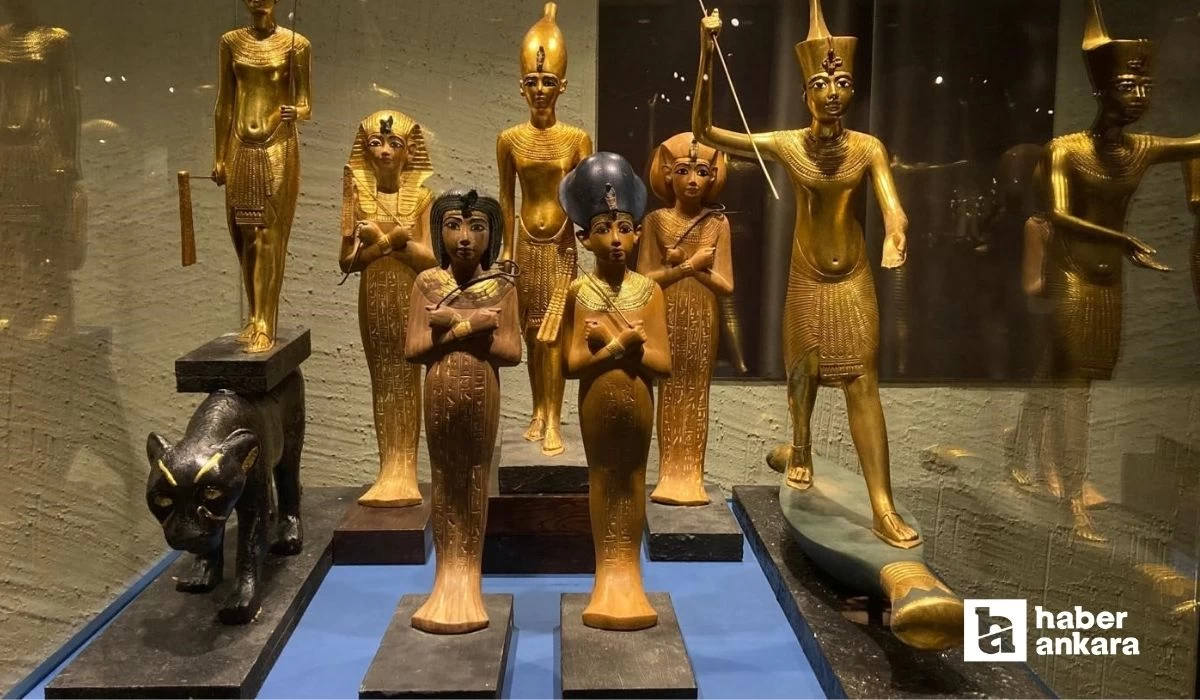 Ankara'da Antik mısır dönemlerine götüren Tutankhamun, Çocuk Firavunun Hazineleri sergisi açıldı