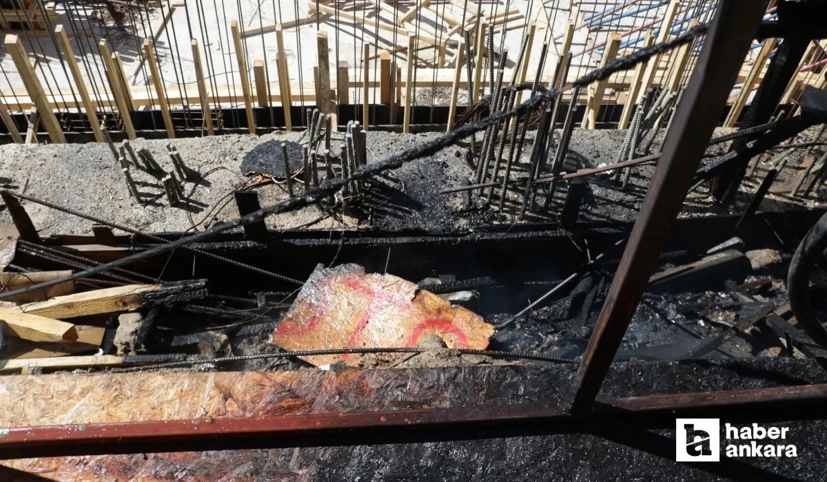 Ankara YSK binası yakınında yangın çıktı
