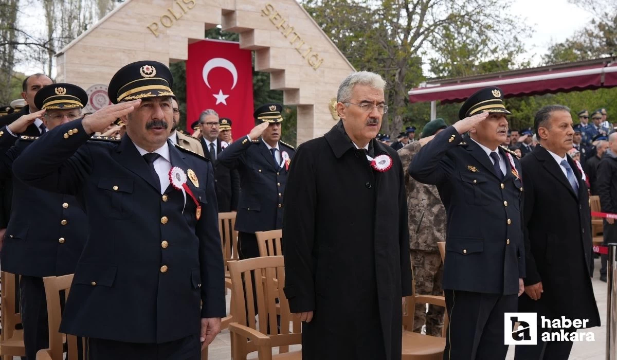 Türk Polis Teşkilatının kuruluş yıl dönümünde Ankara'da tören düzenlendi