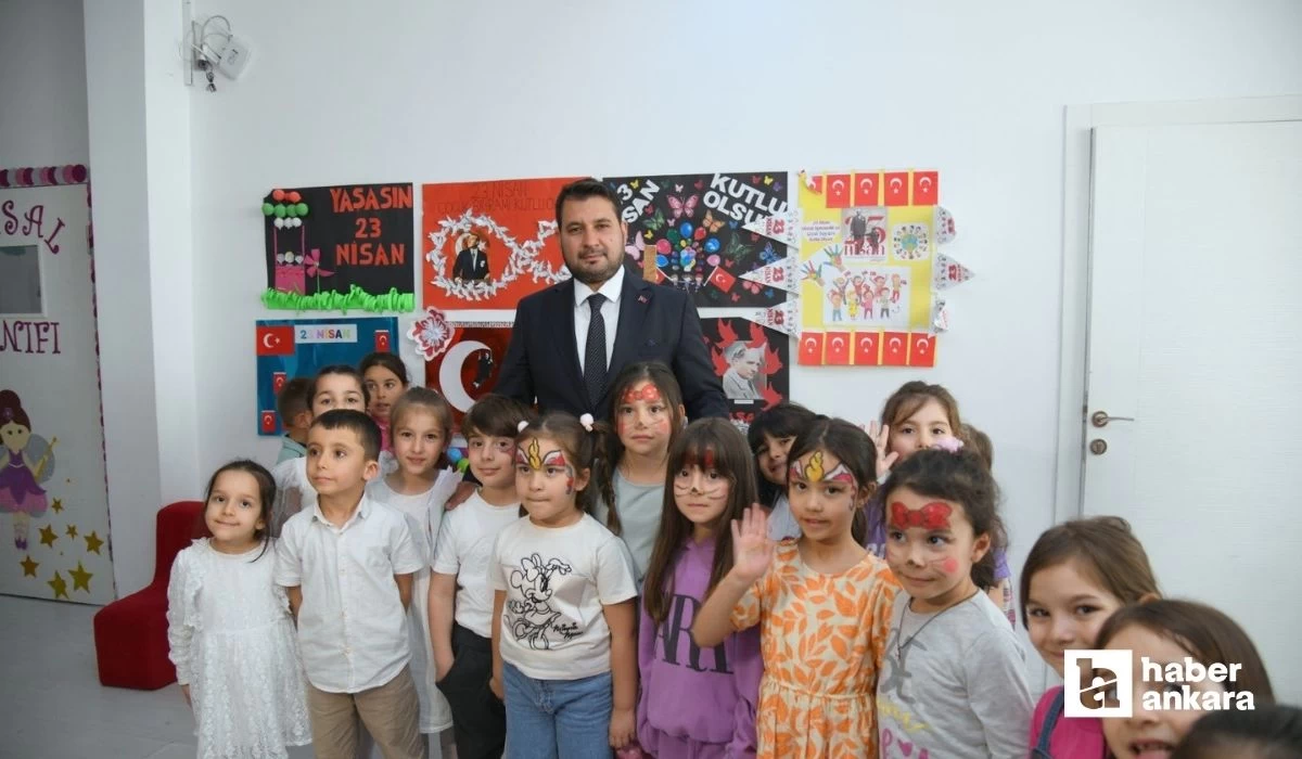 Kahramankazan Belediye Başkanı Selim Çırpanoğlu kreş öğrencilerini ziyaret etti