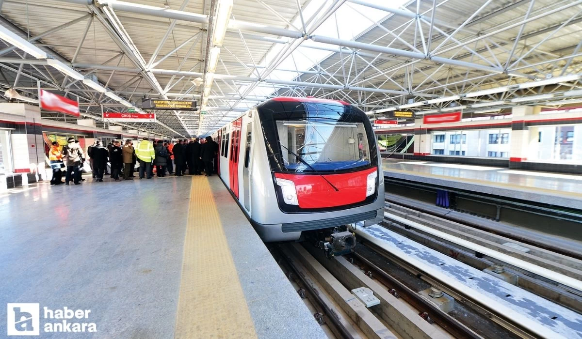 Ankara'da kapatılan bazı metro istasyonları hizmete yeniden başladı
