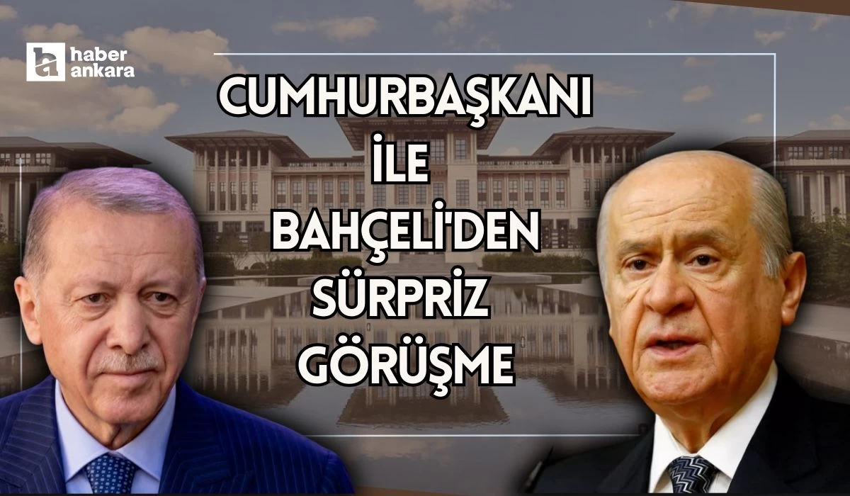 Cumhurbaşkanı Erdoğan ile Bahçeli'den sürpriz görüşme