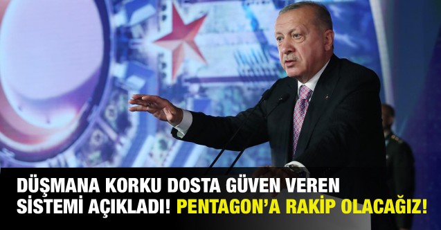 Cumhurbaşkanı Erdoğan Ay Yıldız Projesi'nin temelini attı! Düşmana korku dosta güven veren bir sistem!