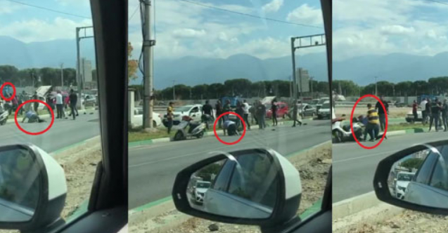 Trafikte yol verme kavgası: Demir çubuklarla saldırdılar
