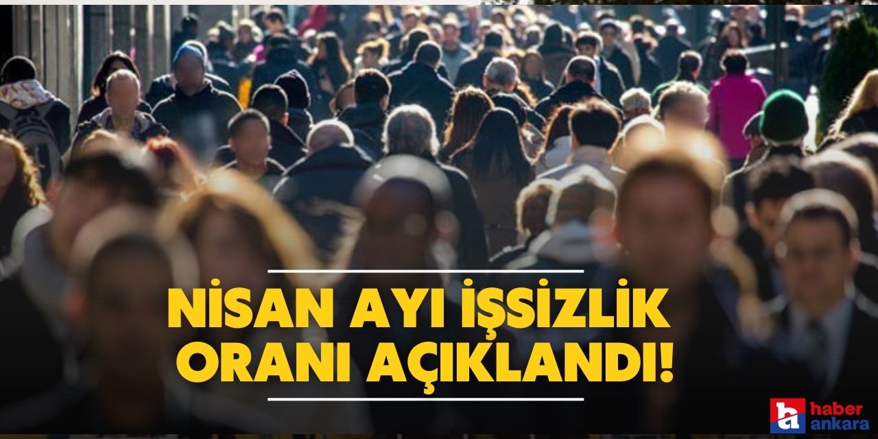 Nisan ayı işsizlik rakamları açıklandı!