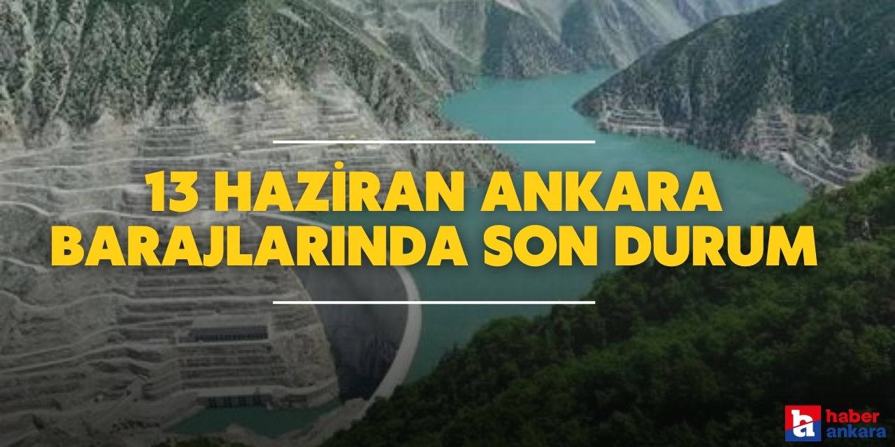 13 Haziran Ankara barajlarında son durum nedir?