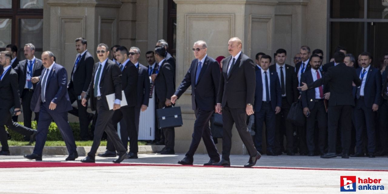 Cumhurbaşkanı Erdoğan ziyaretin ikinci durağı Bakü'de!