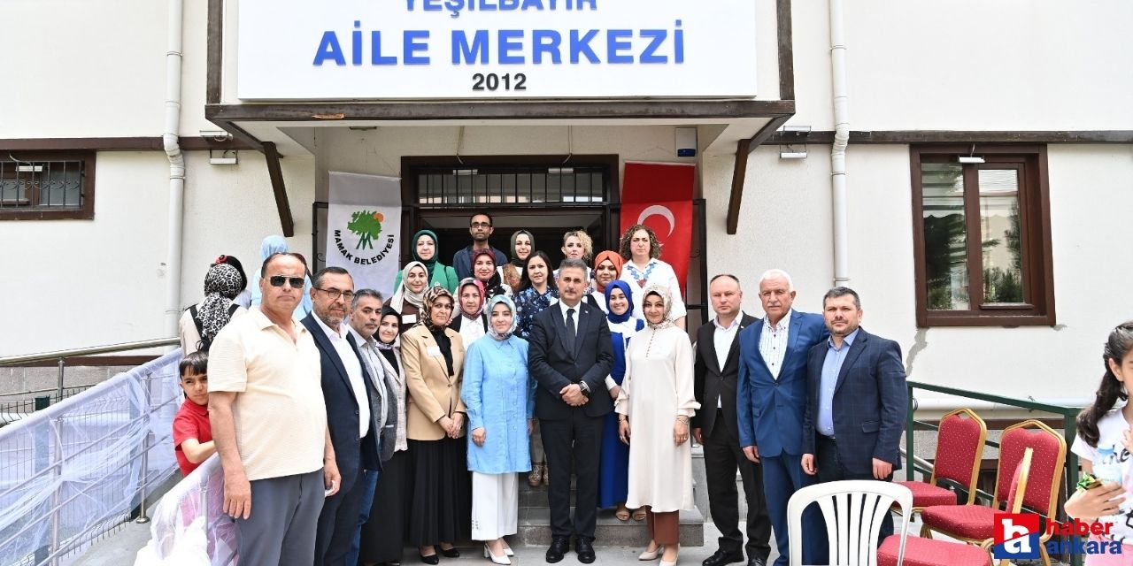 Mamak Belediye Başkanı Aile Merkezleri'nin sergi açılışlarını yaptı