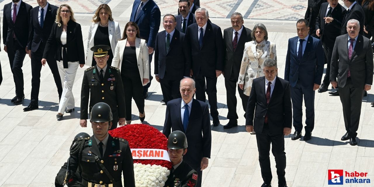 TBMM Başkanı Numan Kurtulmuş'tan Anıtkabir'e ziyaret