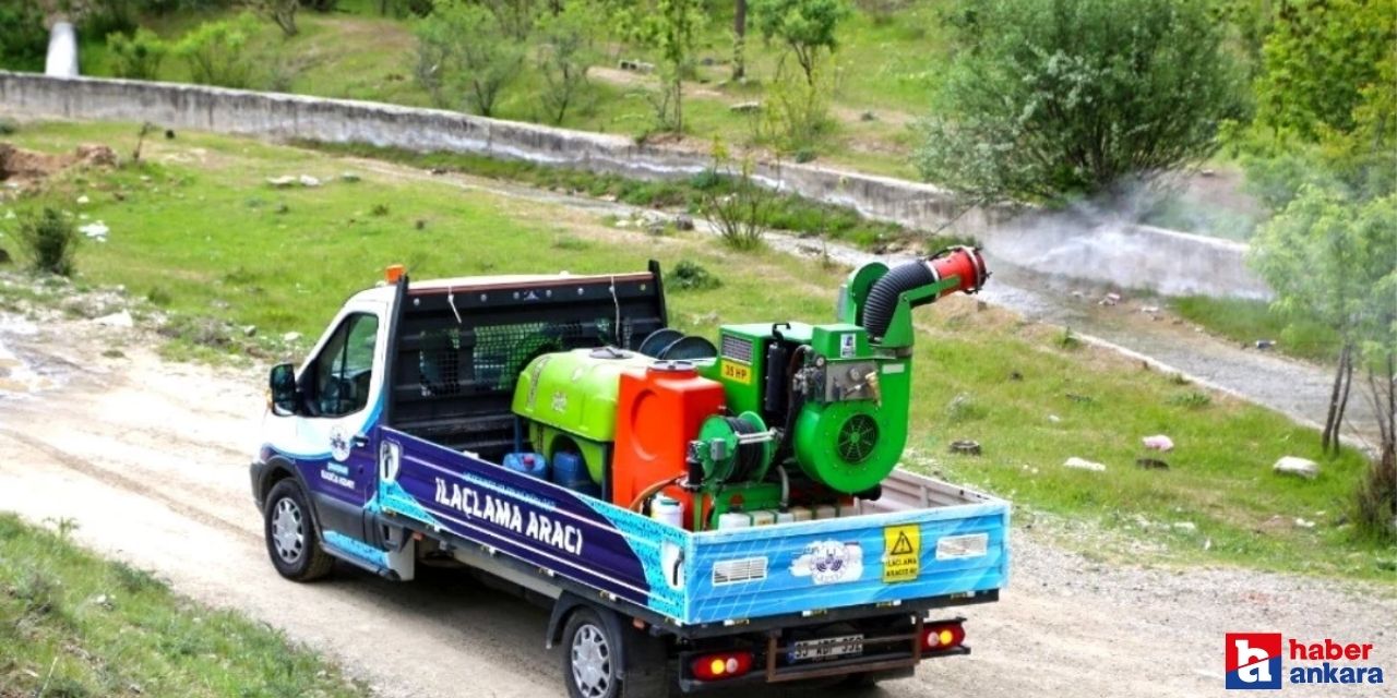 Çubuk Belediyesi haşere ile mücadelesini sürdürüyor!