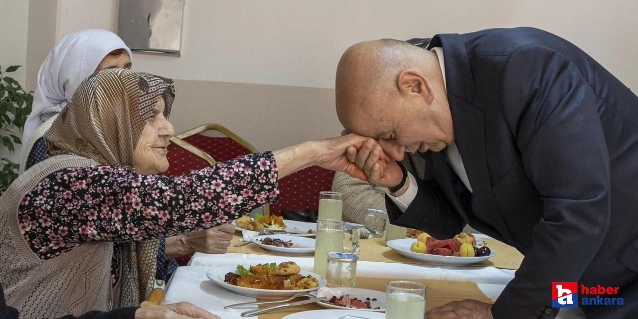 Keçiören Belediyesi Gönül Köşkü Huzurevi sakinleri bayramlaştı