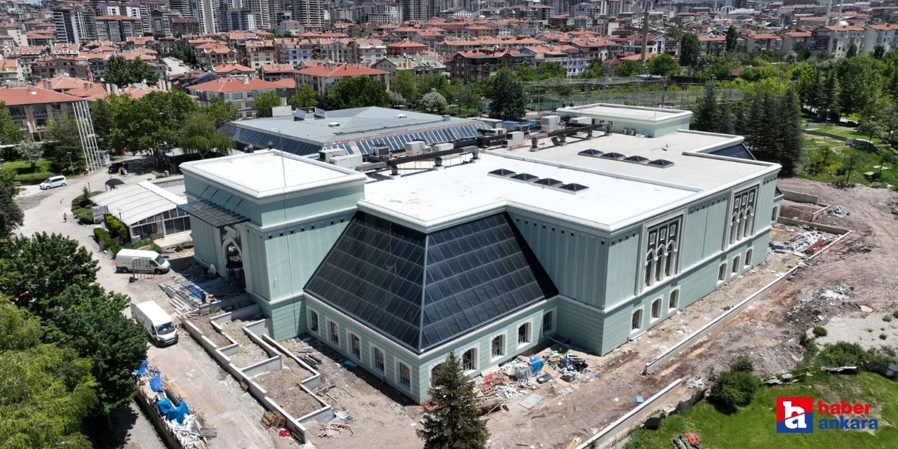 Ankara Büyükşehir Belediyesi Altınpark yüzme havuzundaki çalışmalarını sürdürüyor