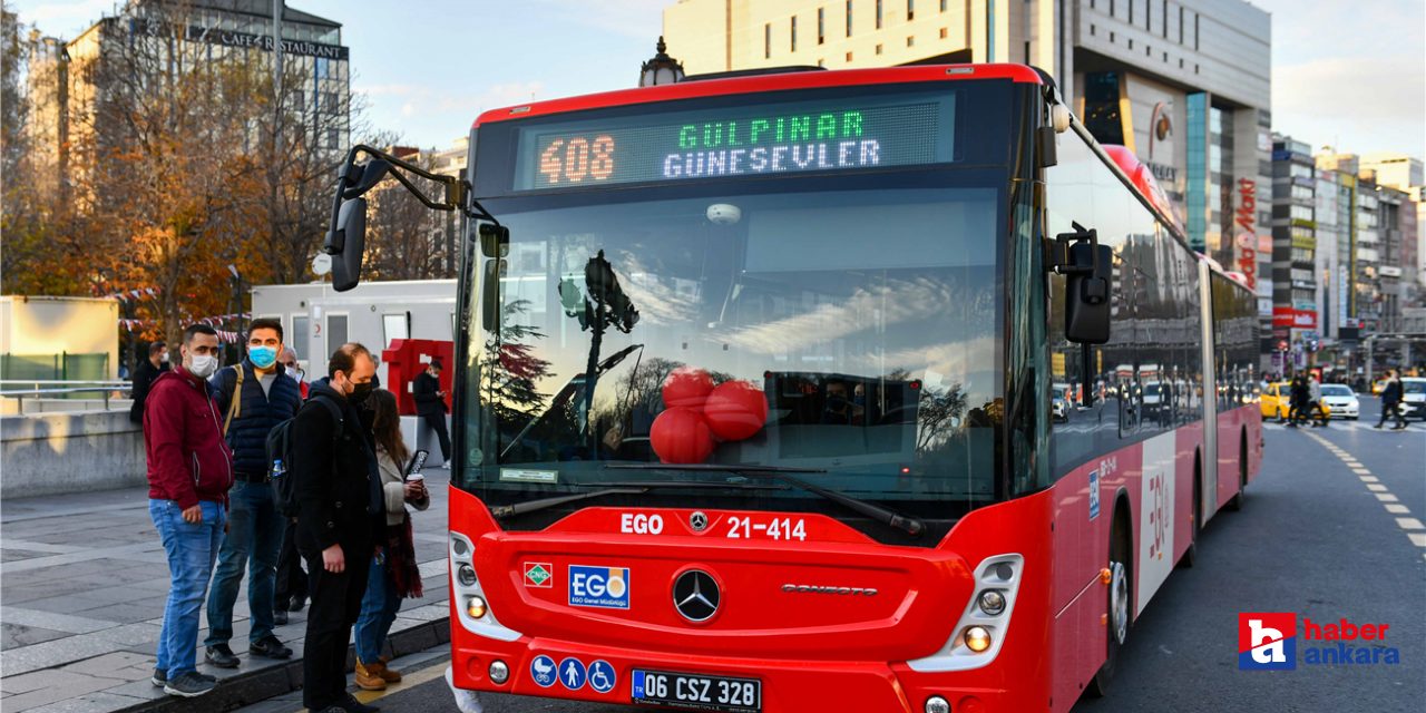 2 Temmuz Pazar Ankara'da toplu taşıma araçları ücretsiz mi?