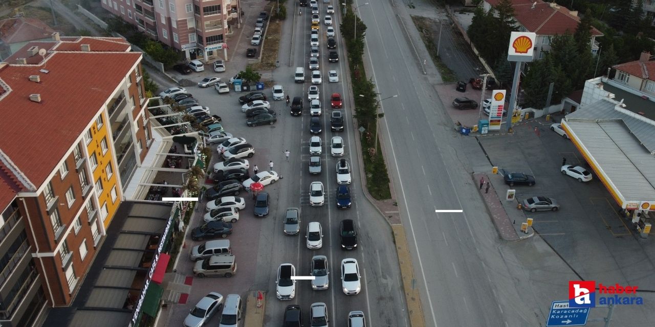 Konya Ankara kara yolunda trafik yoğunluğu artıyor!