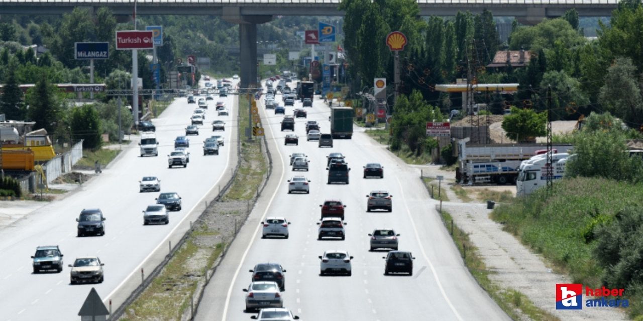 Kurban Bayramı dönüşü Ankara otoyollarında yoğunluk devam ediyor! Başkent'te araç kuyruğu!