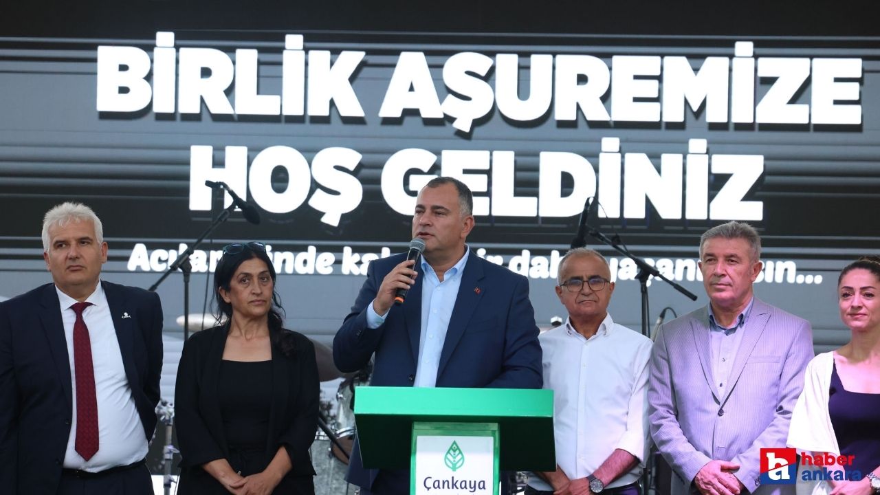 Ankara Çankaya Belediyesi'nin aşure kazanları birlik için kaynadı
