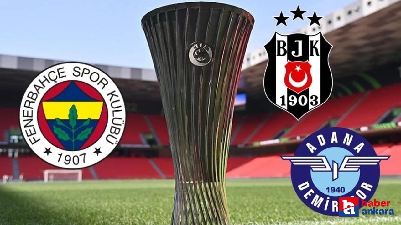 Fenerbahçe, Beşiktaş ve Adana Demirspor'un play-off turuna yükselirse rakipleri kim olacak?