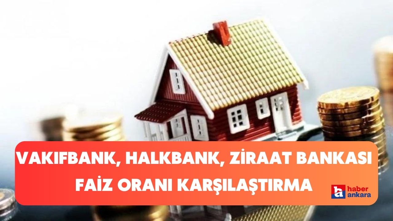 Ziraat Bankası, Halkbank, Vakıfbank konut kredisi faiz oranları açıklandı! En düşük konut kredisi faiz oranı hangi bankada?