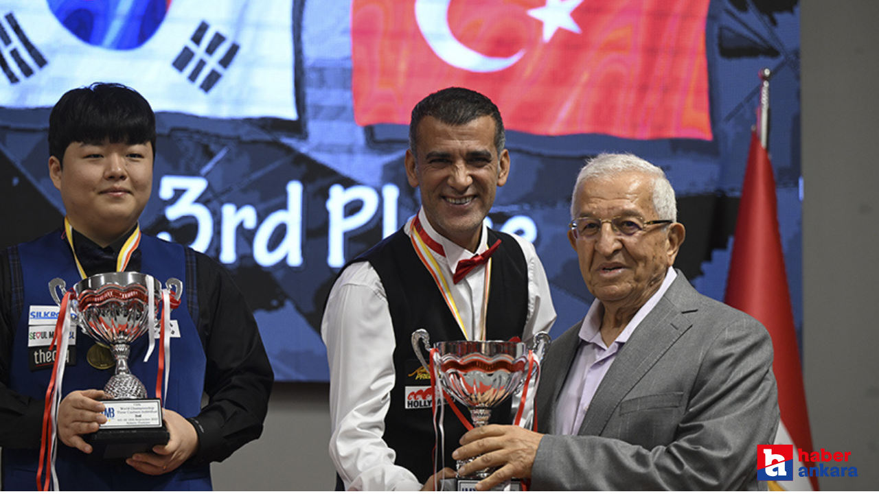 Ankara'da 3 Bant Bilardo Şampiyonası sona erdi
