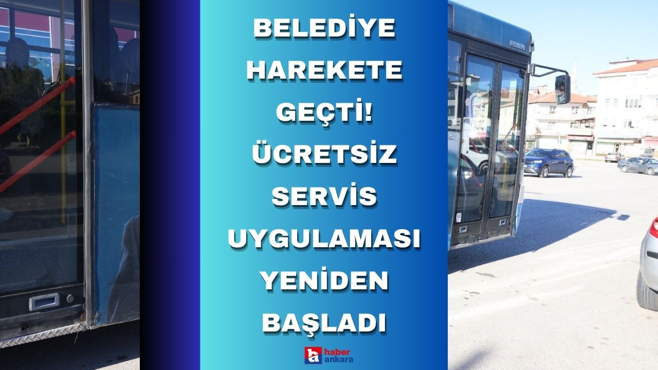 Belediye harekete geçti öğrencinin yüzü güldü! Ücretsiz servis uygulaması yeniden başladı