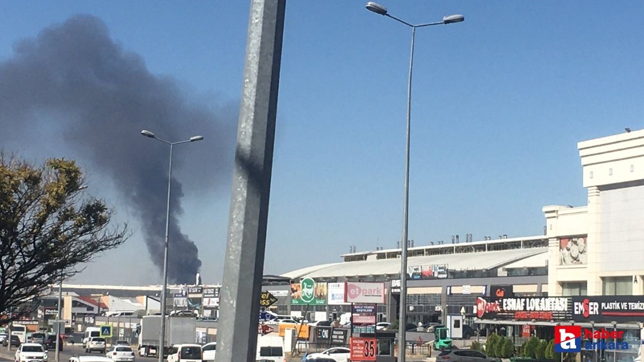 Ankara'da GERSAN Sanayi Sitesinde yangın çıktı!
