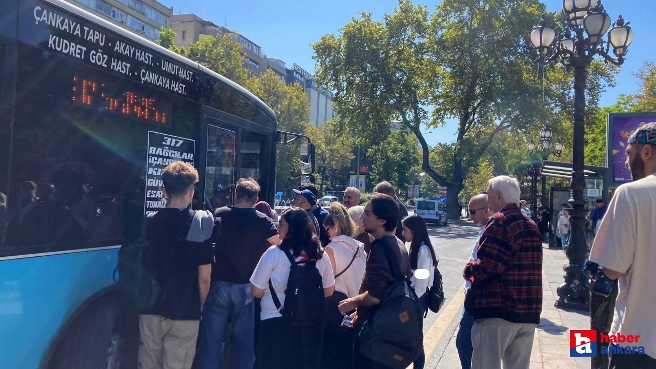 Ankara'da özel halk otobüsleri ve 65 yaş üstü vatandaşlar arasındaki gerginlik devam ediyor!