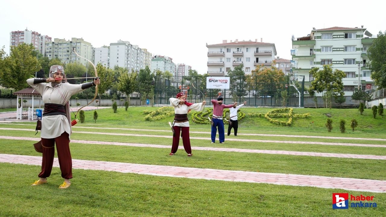 Sincan'da Okçuluk Kursu'na bu dönem 200 öğrenci katılım sağladı