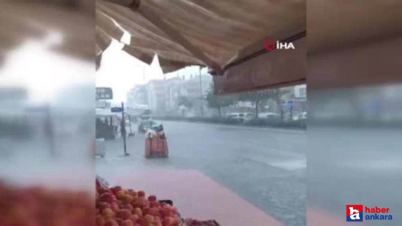 Ankara'da sağanak yağış etkili olmaya başladı!