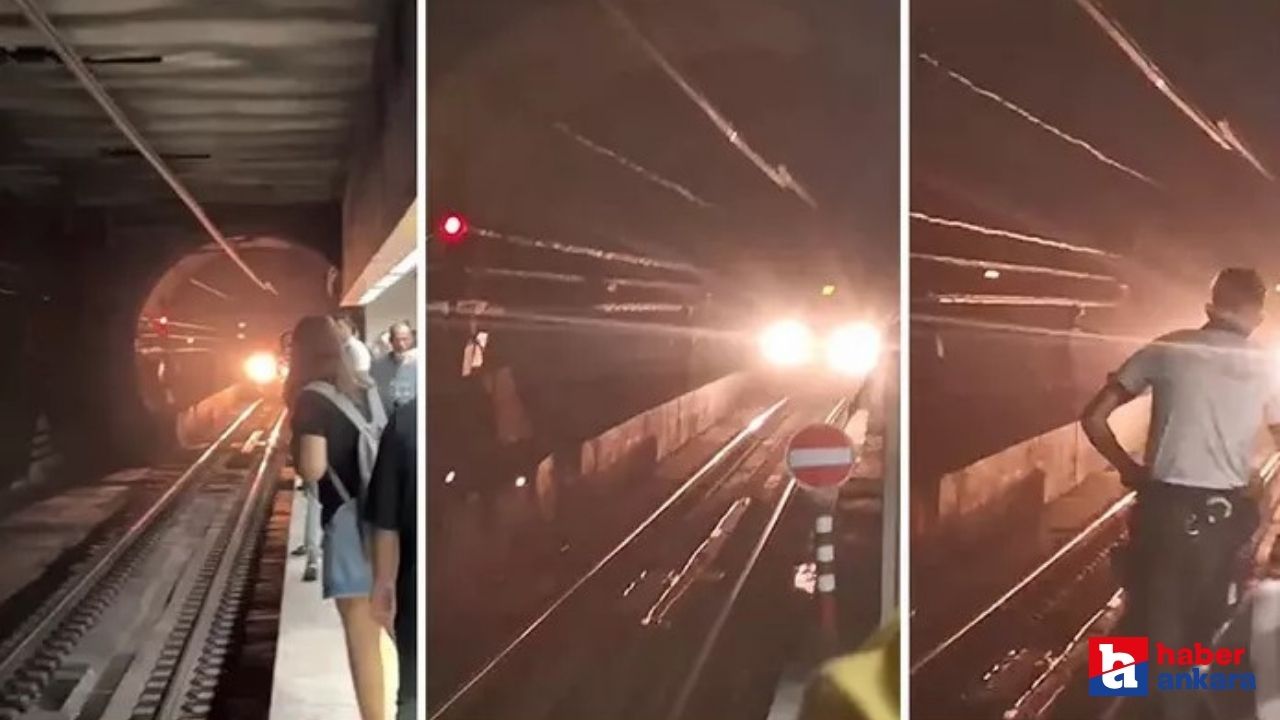 İstanbul Marmaray'da dengesini kaybeden kadın raylarının üzerine düştü