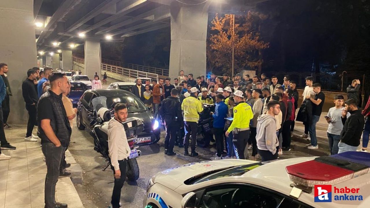 Ankara'da kanuna aykırı yapılan dirft organizasyonunda 34 cezai işlem uygulandı