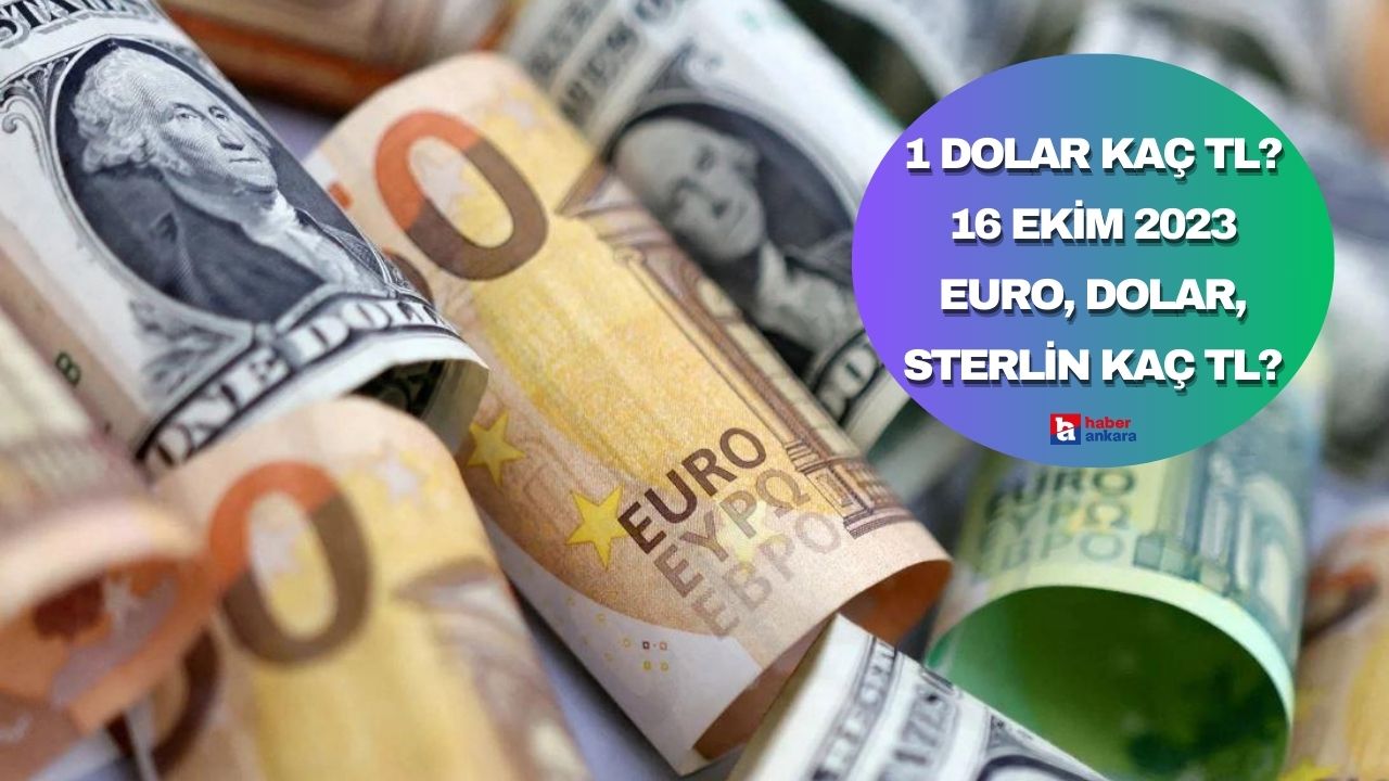 1 Dolar kaç TL? 16 Ekim 2023 euro, dolar, sterlin kaç TL?