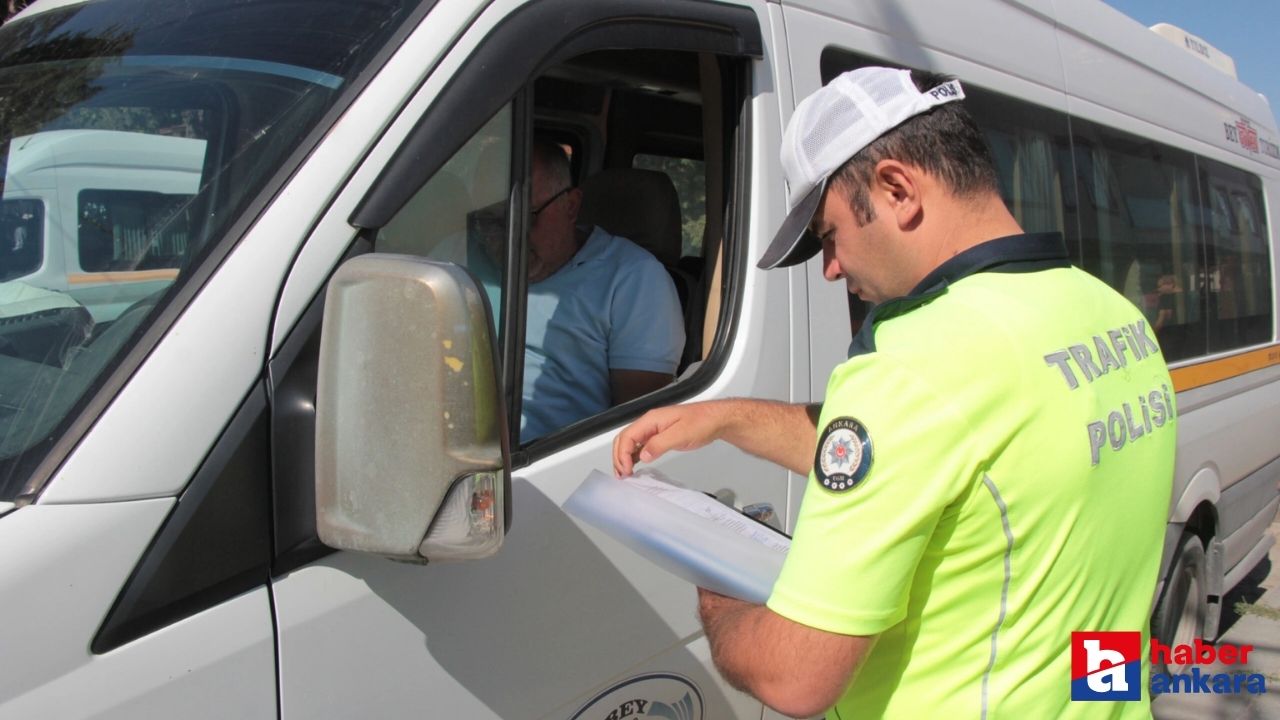 Ankara Beypazarı'nda öğrenci servisleri denetlendi!